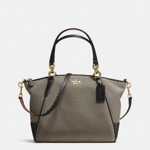 Coach Small Kelsey jacquard satchel